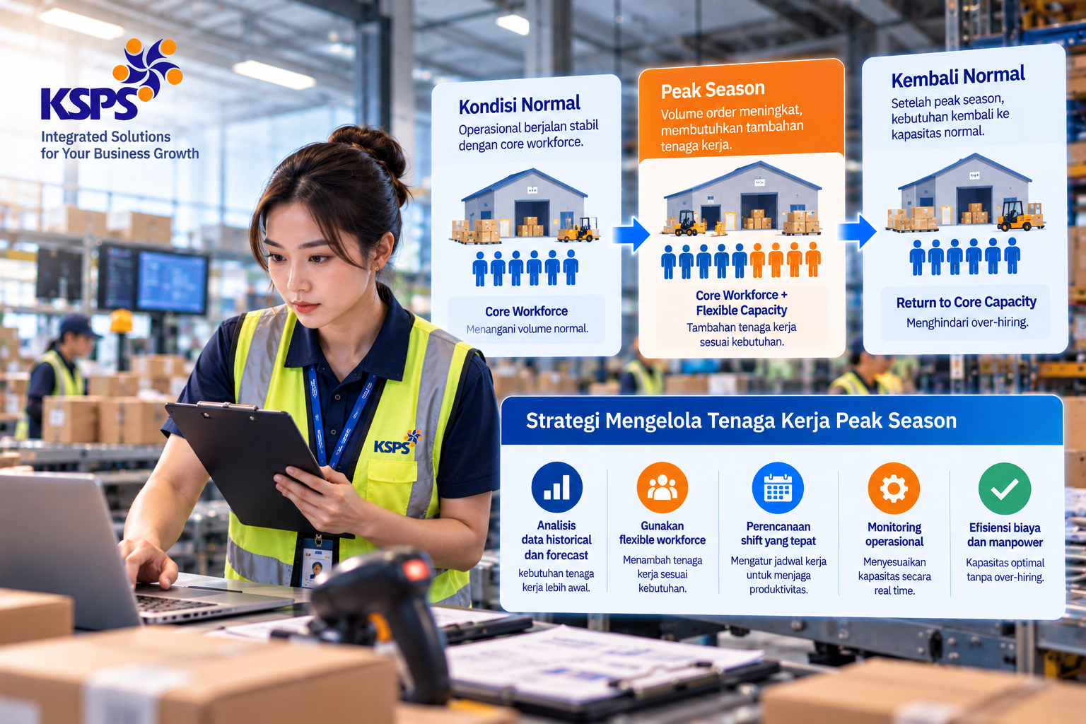 Peak Season Logistik: Bagaimana Perusahaan Menambah Tenaga Kerja Tanpa Over-Hiring?